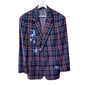 Upcycled Brooks Brother Plaid Jacket